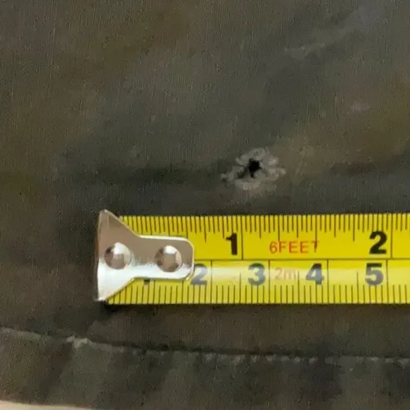 VTG Guess Jeans Brown Band/Military Flesh & Blood Jacket L Flawed Bikercore Punk - Picture 14 of 15